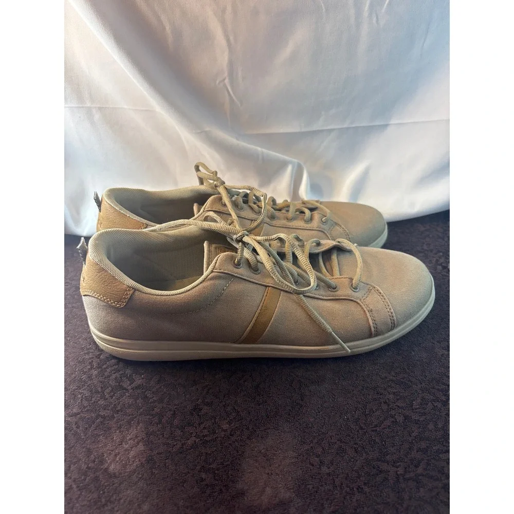 Crocs Citilane Roka Mens Khaki Tan Canvas Lace Up Sneakers 203962 Size 12